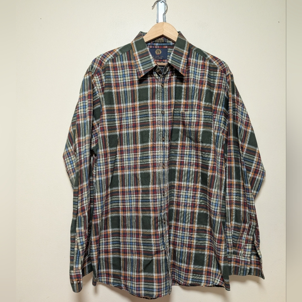 Viyella Plaid Button Down Shirt Men’s XL Traditional Fit